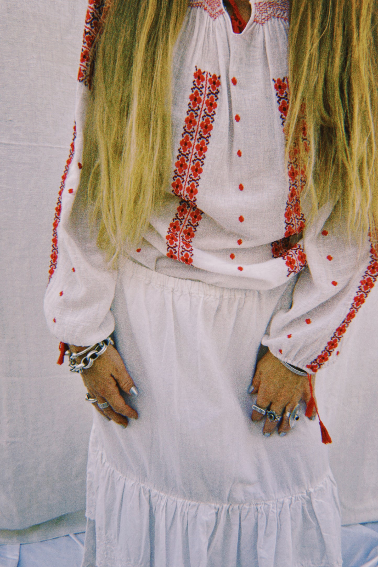 Vintage 1960s Eastern European Hand-Embroidered Blouse – From Vagabond Ibiza Archive