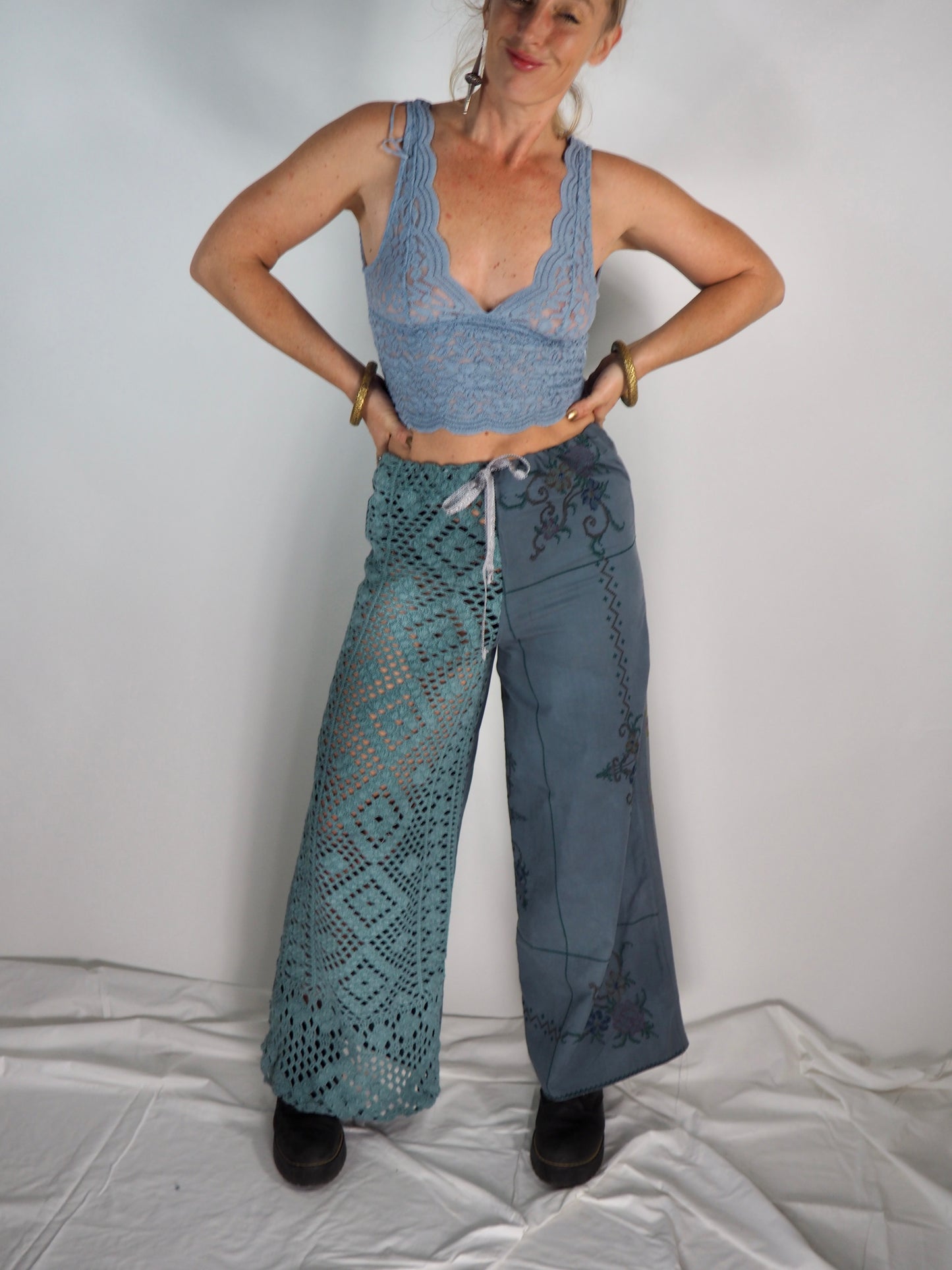 Upcycled Patchwork Trousers by Vagabond Ibiza