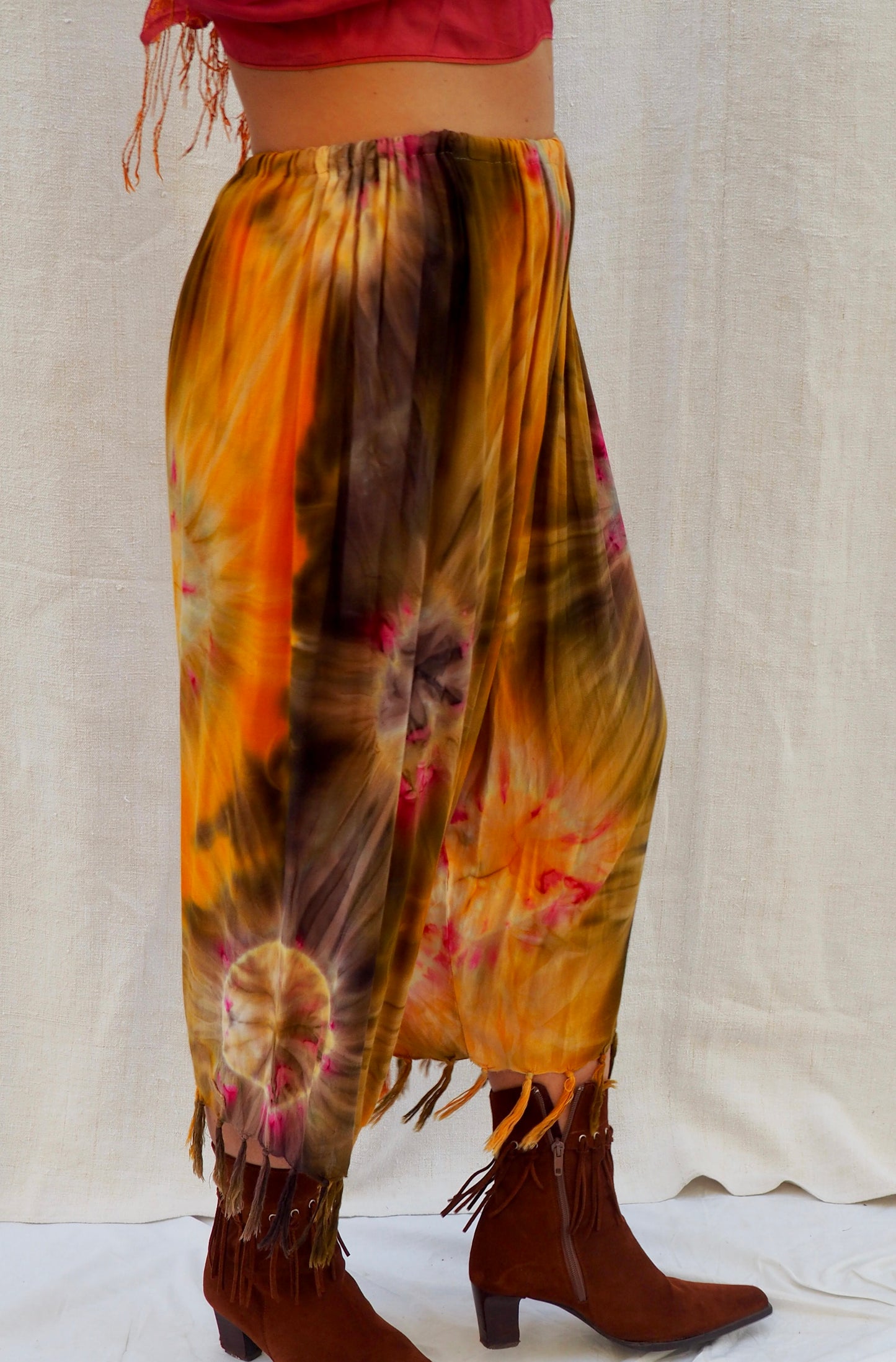 Up-cycled Tie-Dye Harem Pants – Handmade by Vagabond Ibiza