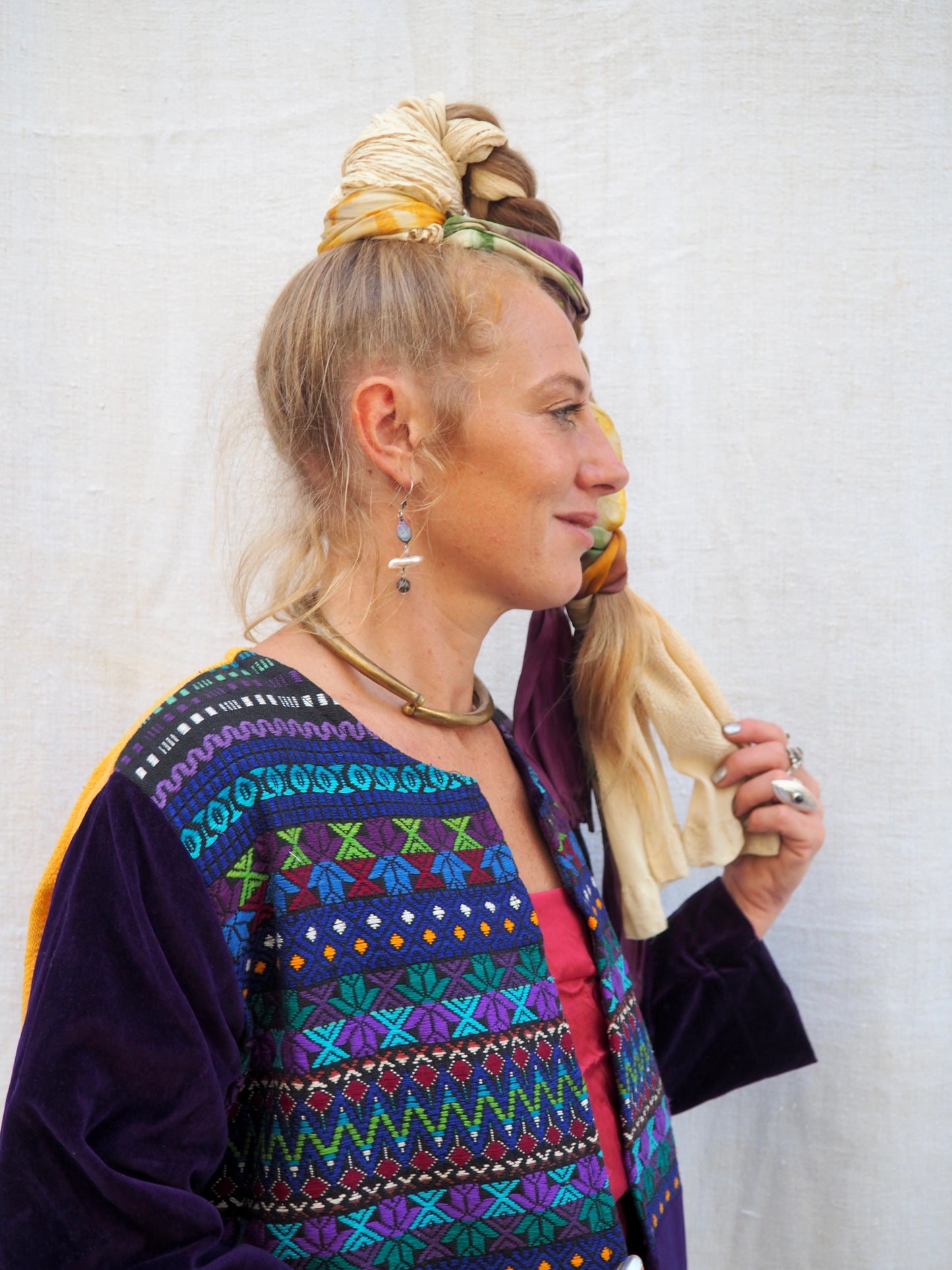 Up-cycled Vintage Guatemalan Textile Jacket – Handmade by Vagabond Ibiza