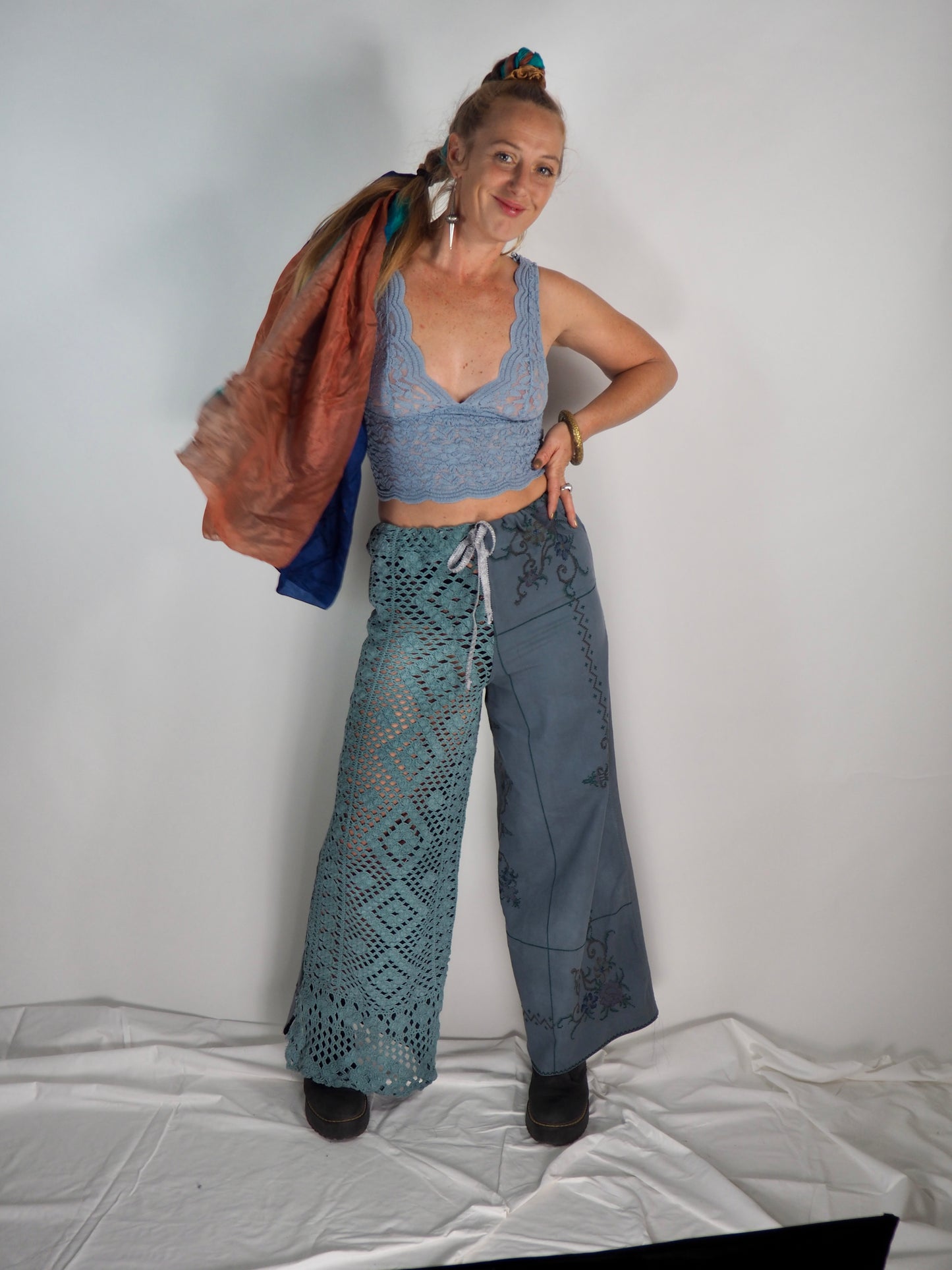 Upcycled Patchwork Trousers by Vagabond Ibiza