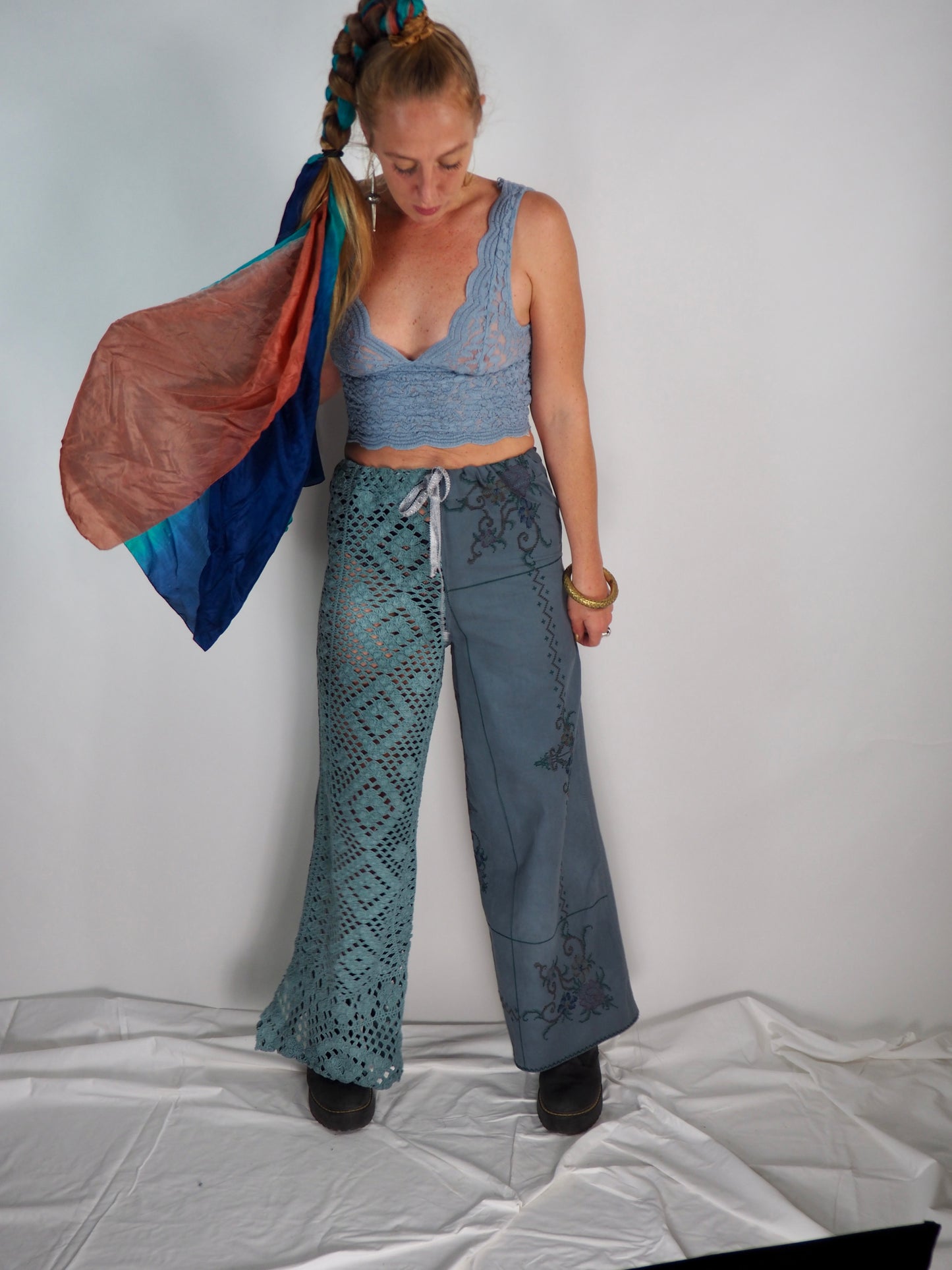 Upcycled Patchwork Trousers by Vagabond Ibiza