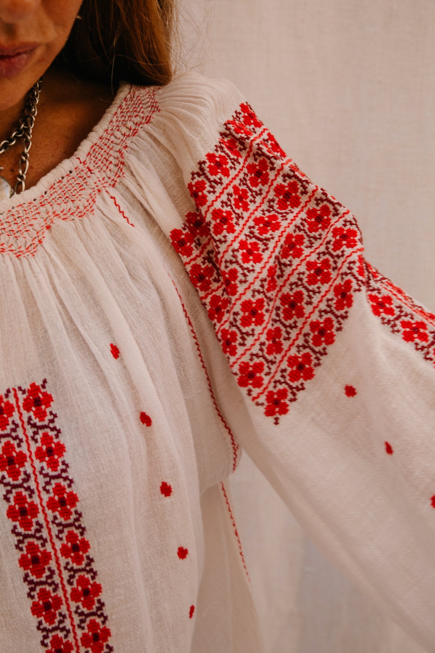 Vintage 1960s Eastern European Hand-Embroidered Blouse – From Vagabond Ibiza Archive