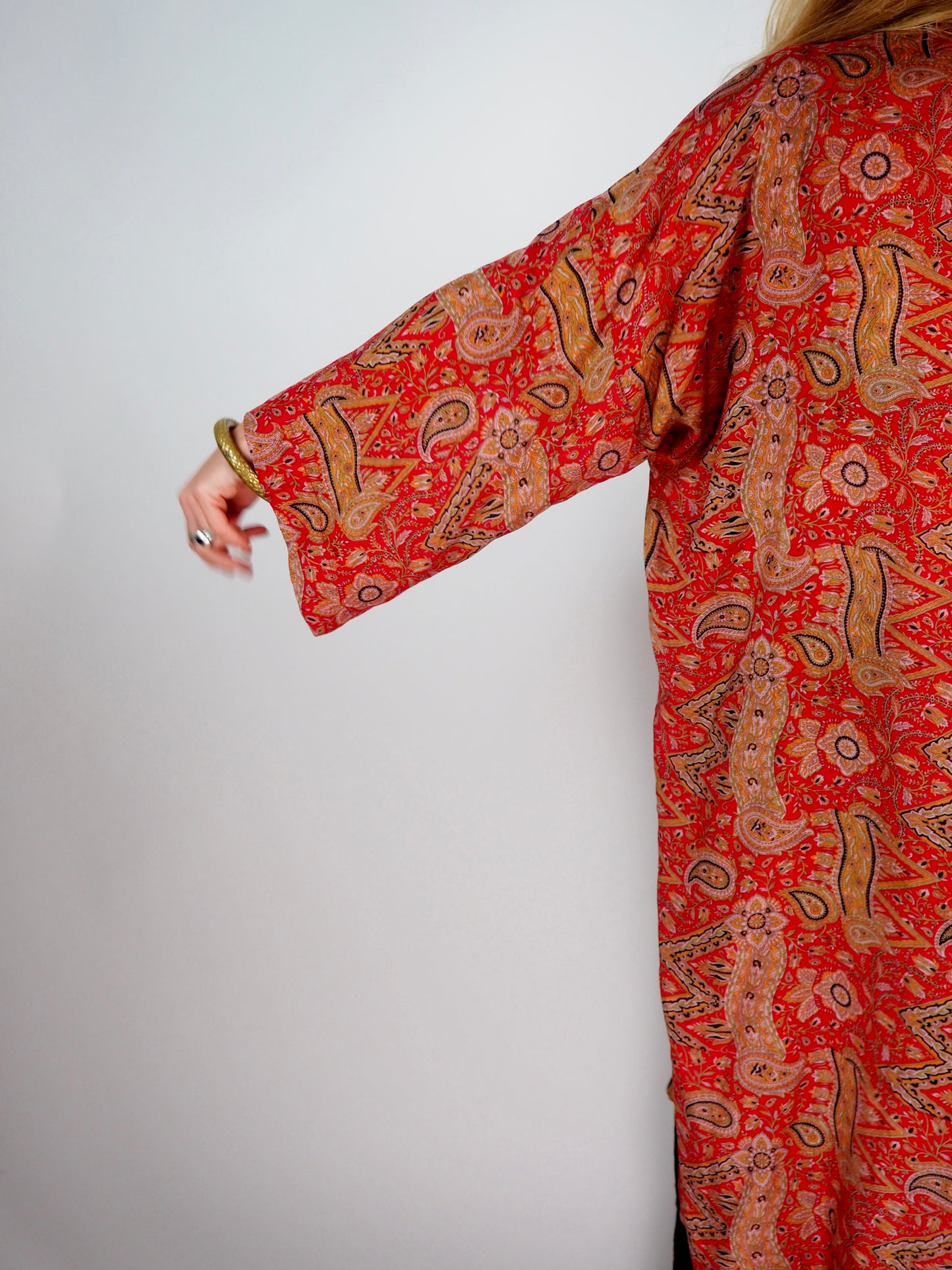 Vintage Indian Recycled Sari Kimono