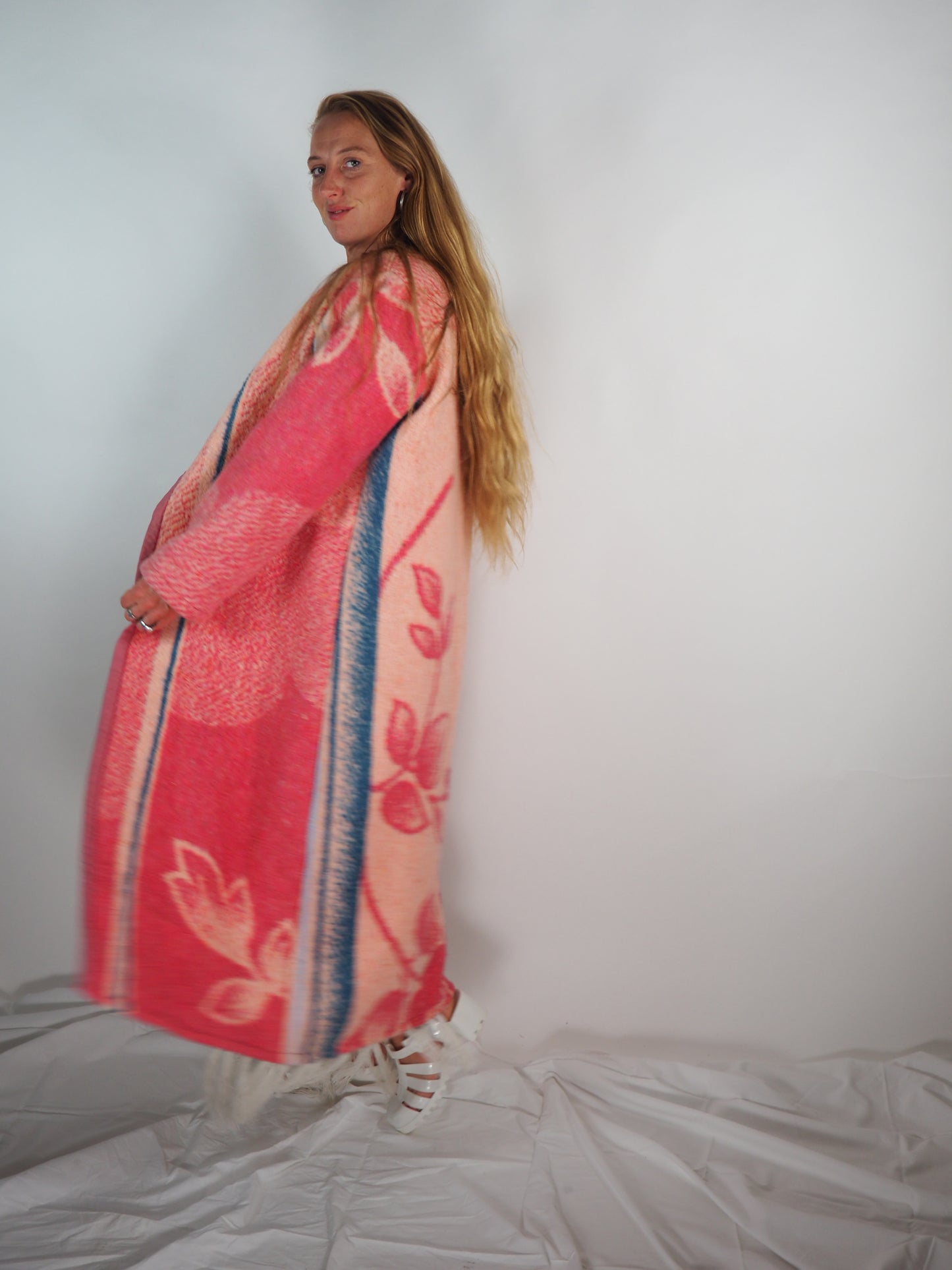 Introducing the *Vintage Fleece Blanket Jacket* by Vagabond Ibiza