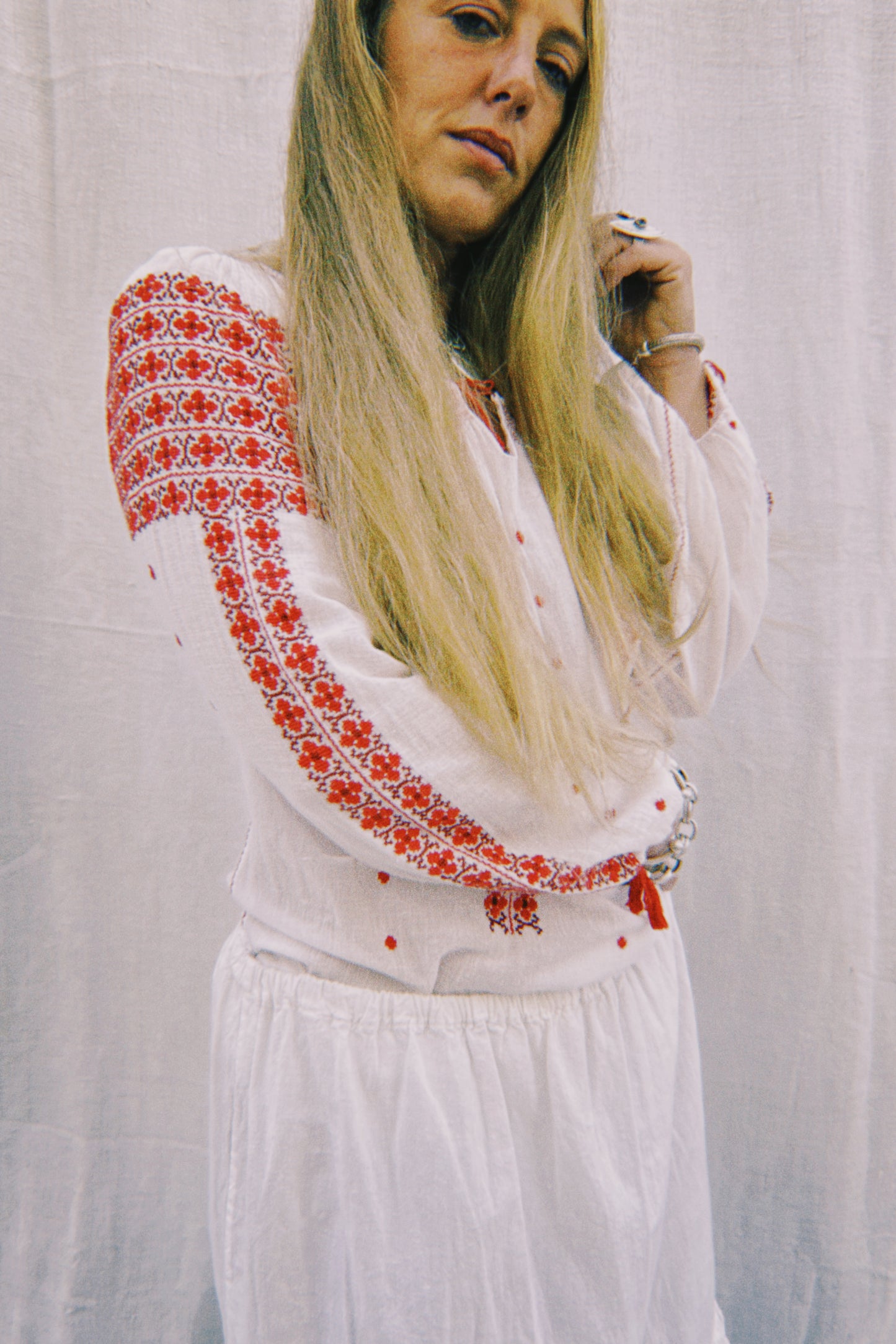 Vintage 1960s Eastern European Hand-Embroidered Blouse – From Vagabond Ibiza Archive