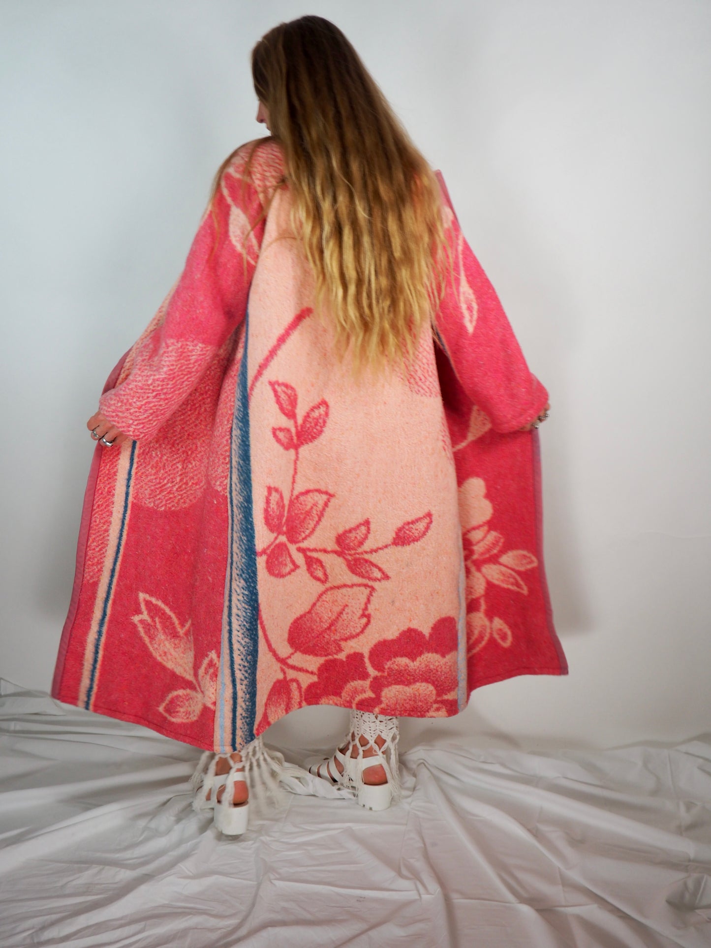 Introducing the *Vintage Fleece Blanket Jacket* by Vagabond Ibiza