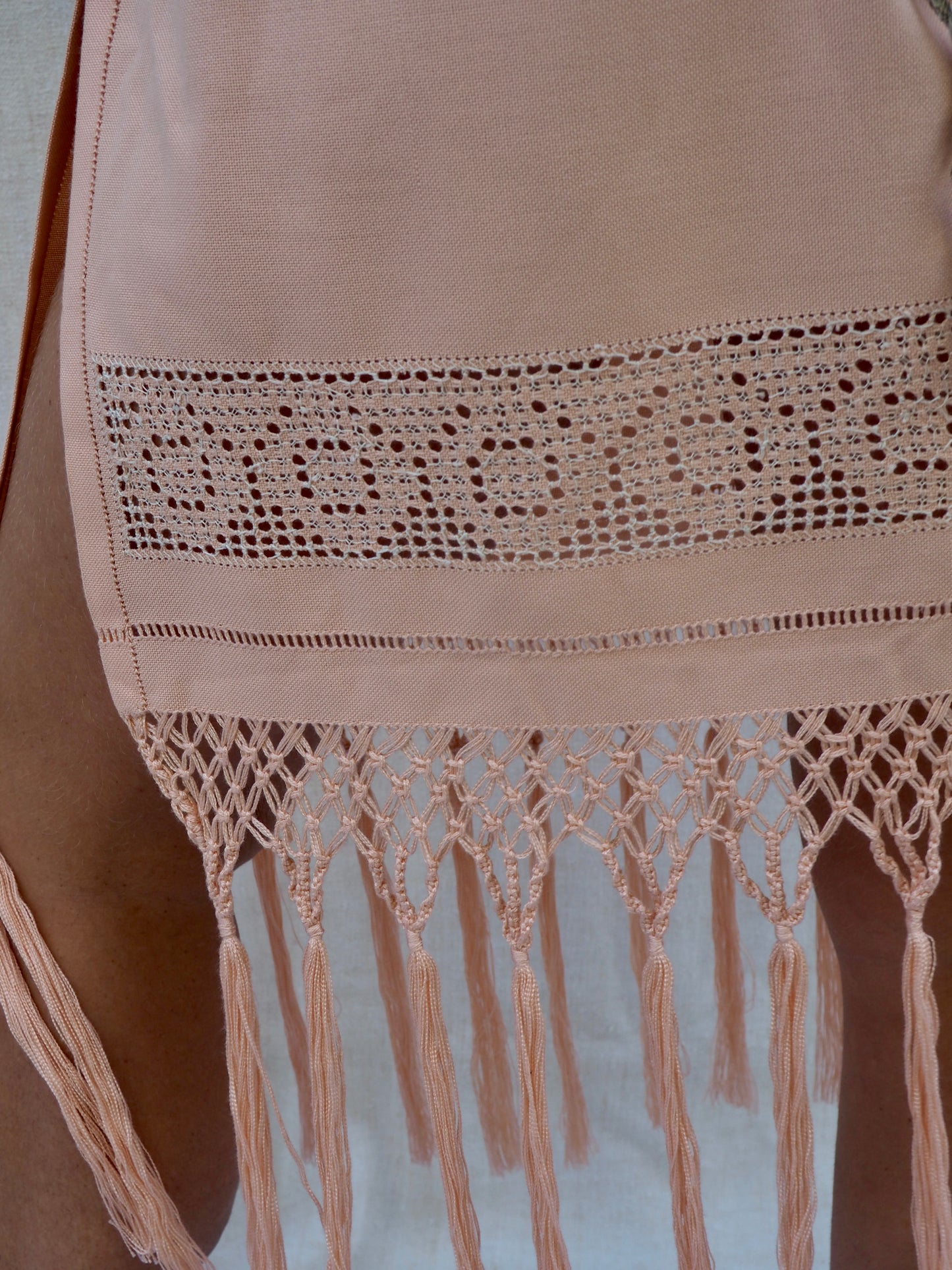 Up-cycled Vintage 1950s Tassel Trim Skirt – Handmade by Vagabond Ibiza