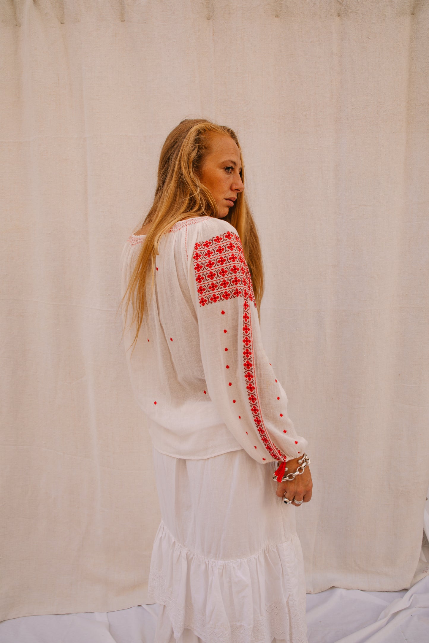 Vintage 1960s Eastern European Hand-Embroidered Blouse – From Vagabond Ibiza Archive