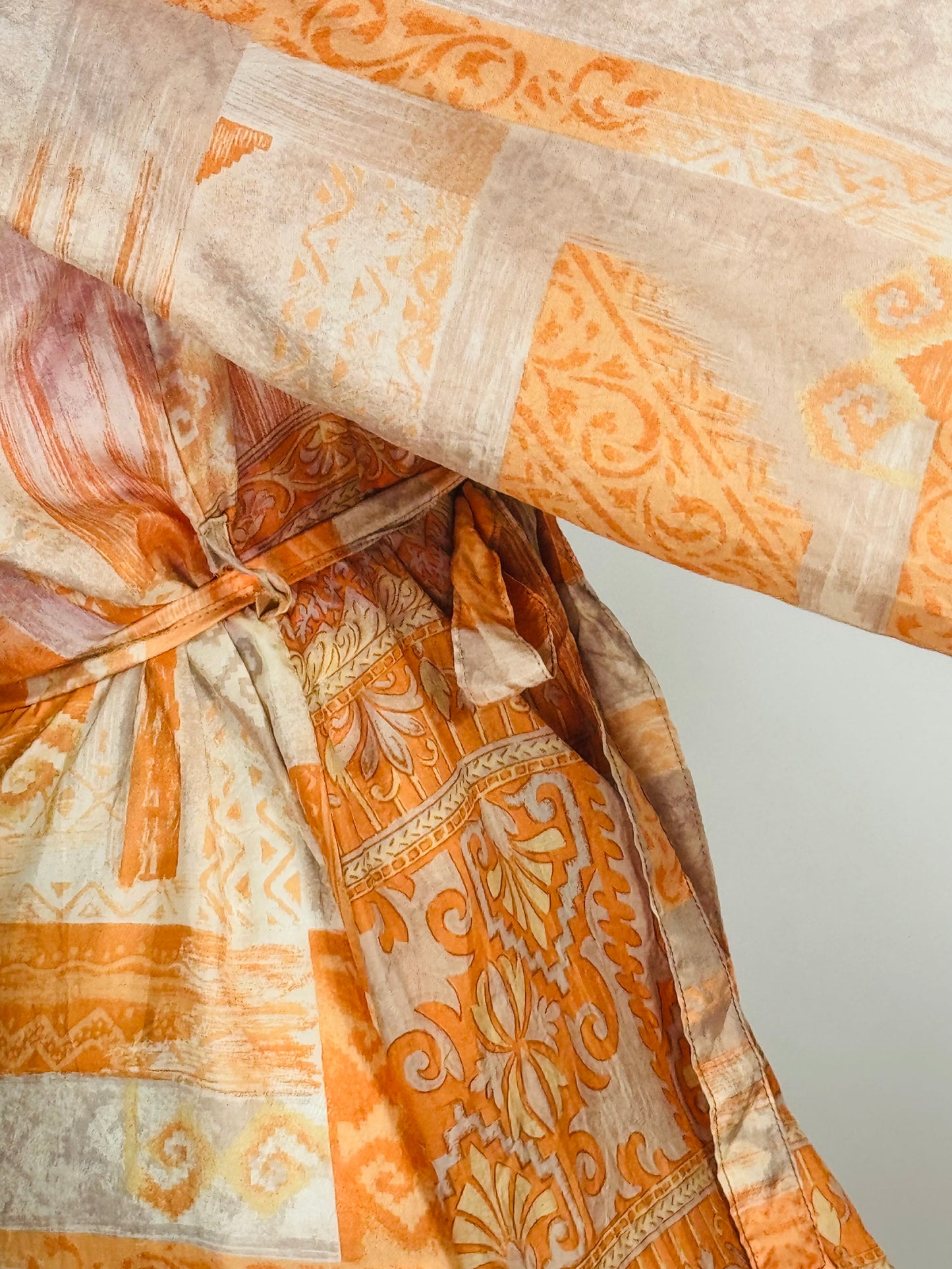 Kardash Kimono Long – Up-cycled Vintage Sari Kimono