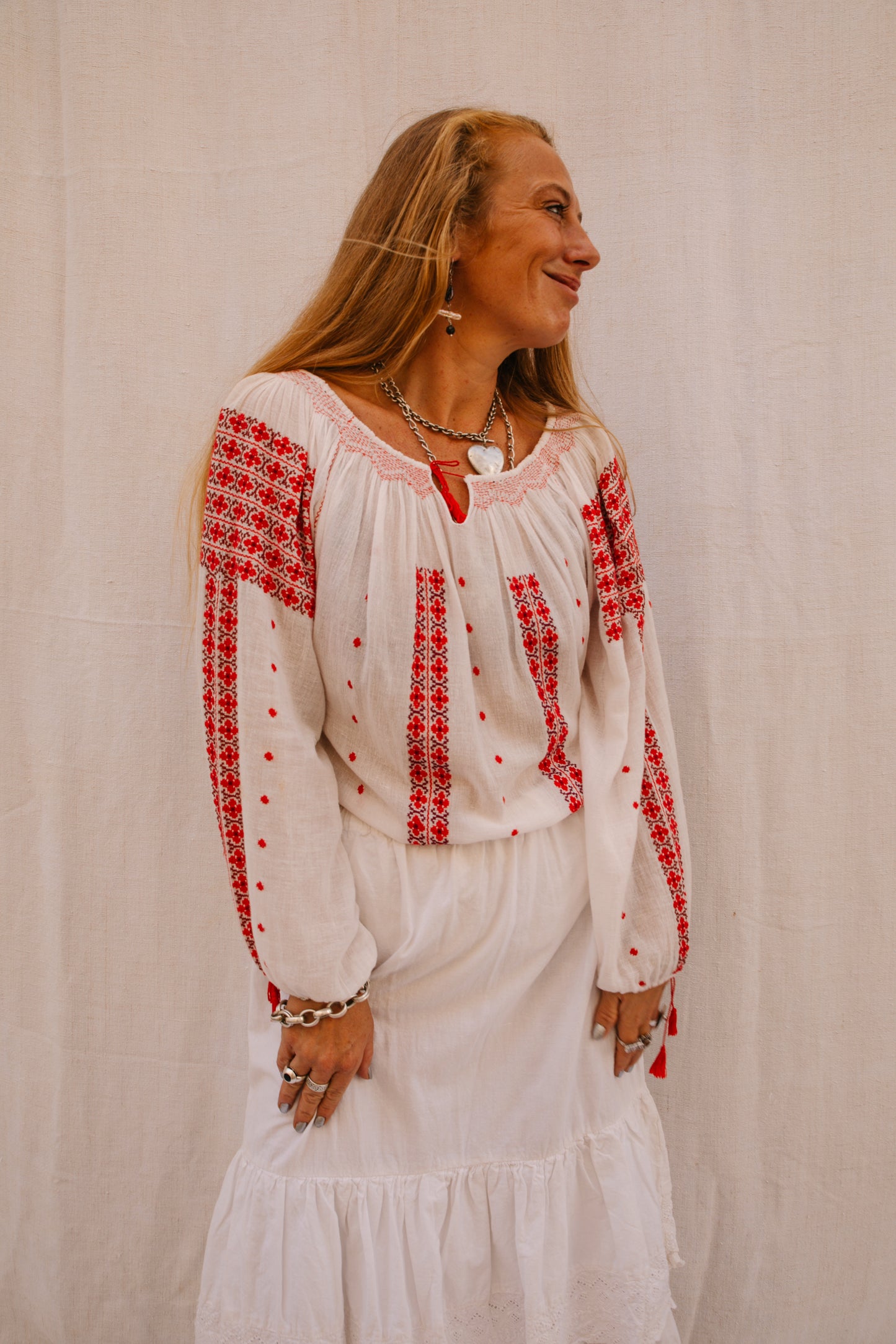 Vintage 1960s Eastern European Hand-Embroidered Blouse – From Vagabond Ibiza Archive