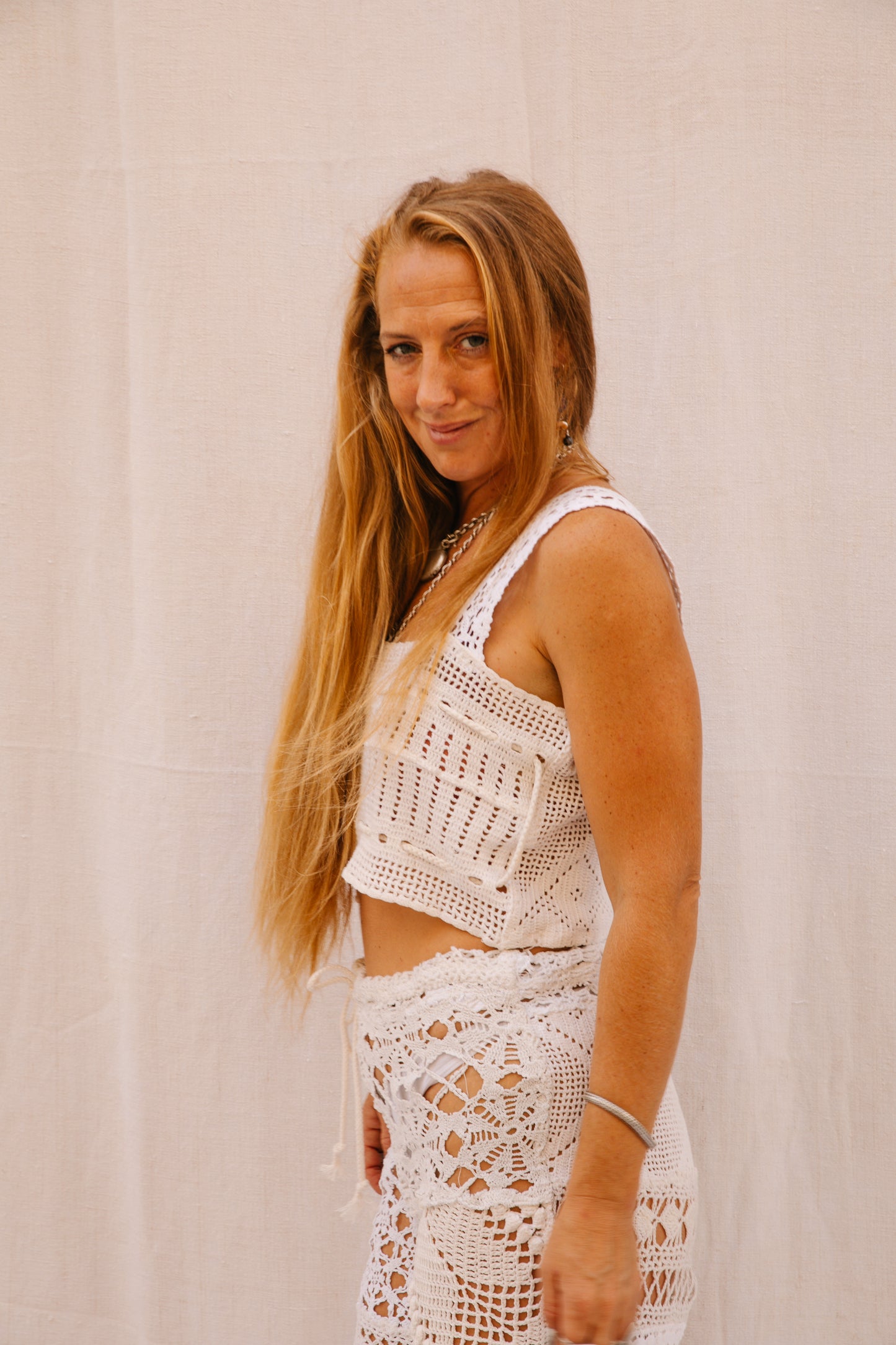 Reversible Vintage Crochet Top - One of a Kind by Vagabond Ibiza