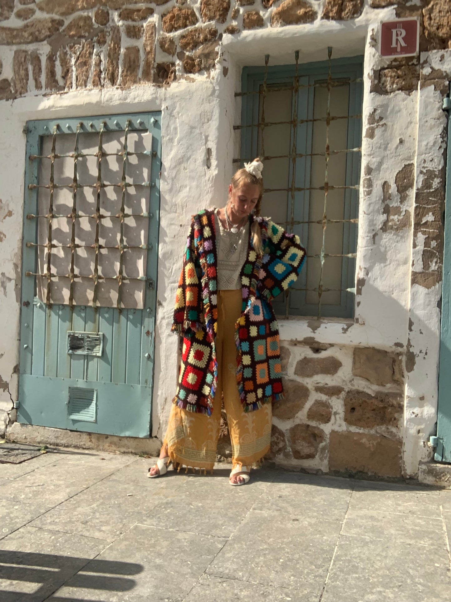 Upcycled Wool Blanket Jacket with Cotton Lining – Handmade by Vagabond Ibiza