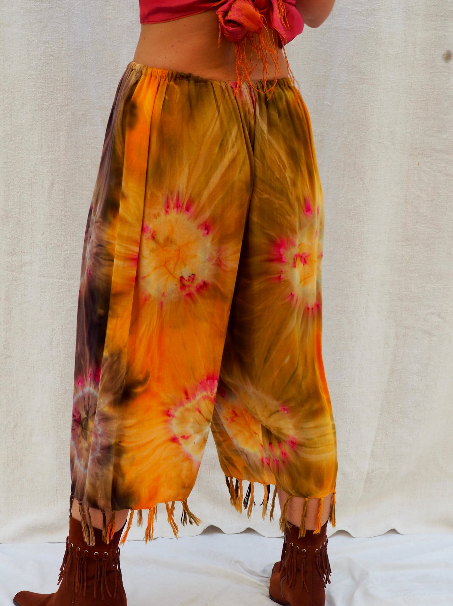 Up-cycled Tie-Dye Harem Pants – Handmade by Vagabond Ibiza