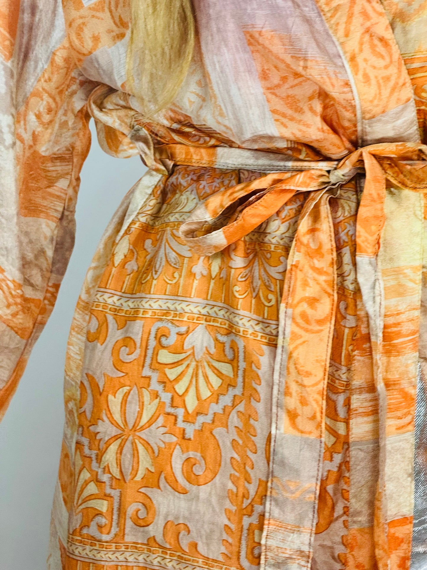 Kardash Kimono Long – Up-cycled Vintage Sari Kimono