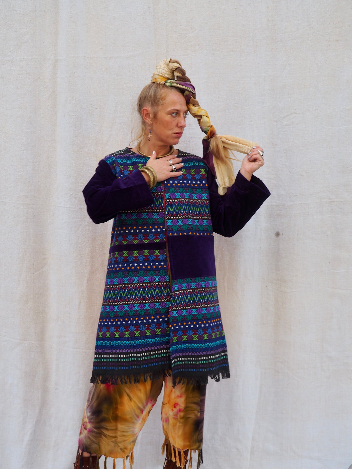 Up-cycled Vintage Guatemalan Textile Jacket – Handmade by Vagabond Ibiza