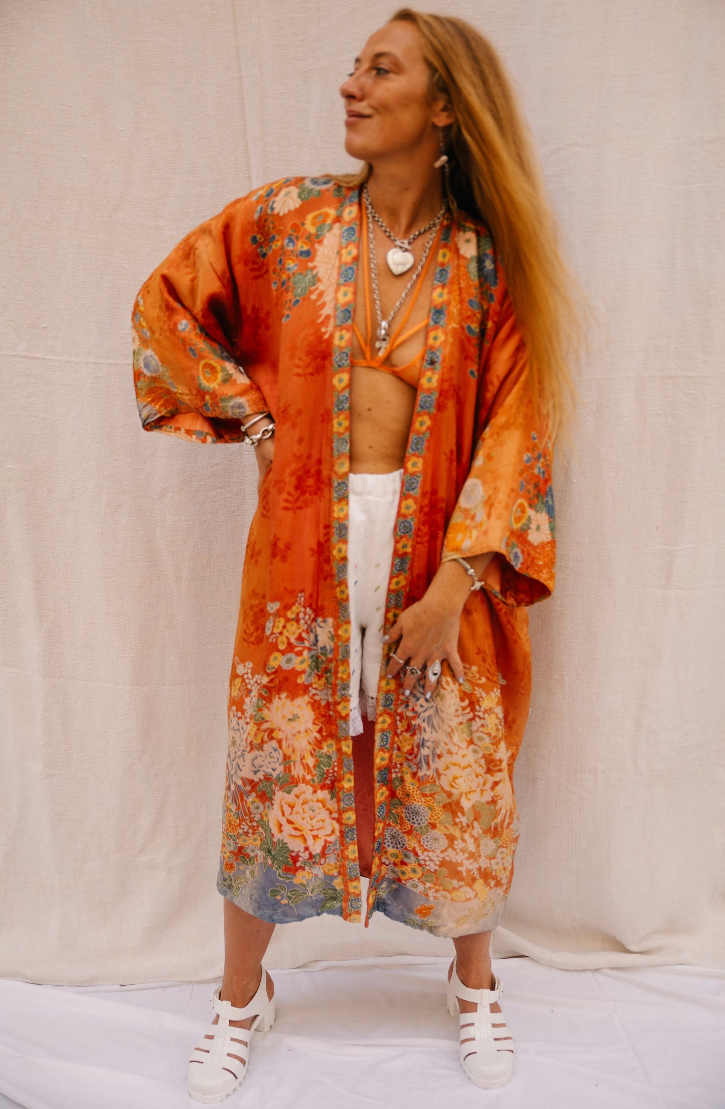 Vintage 1930s Pure Silk Kimono Jacket – Museum-Quality Collector’s Piece