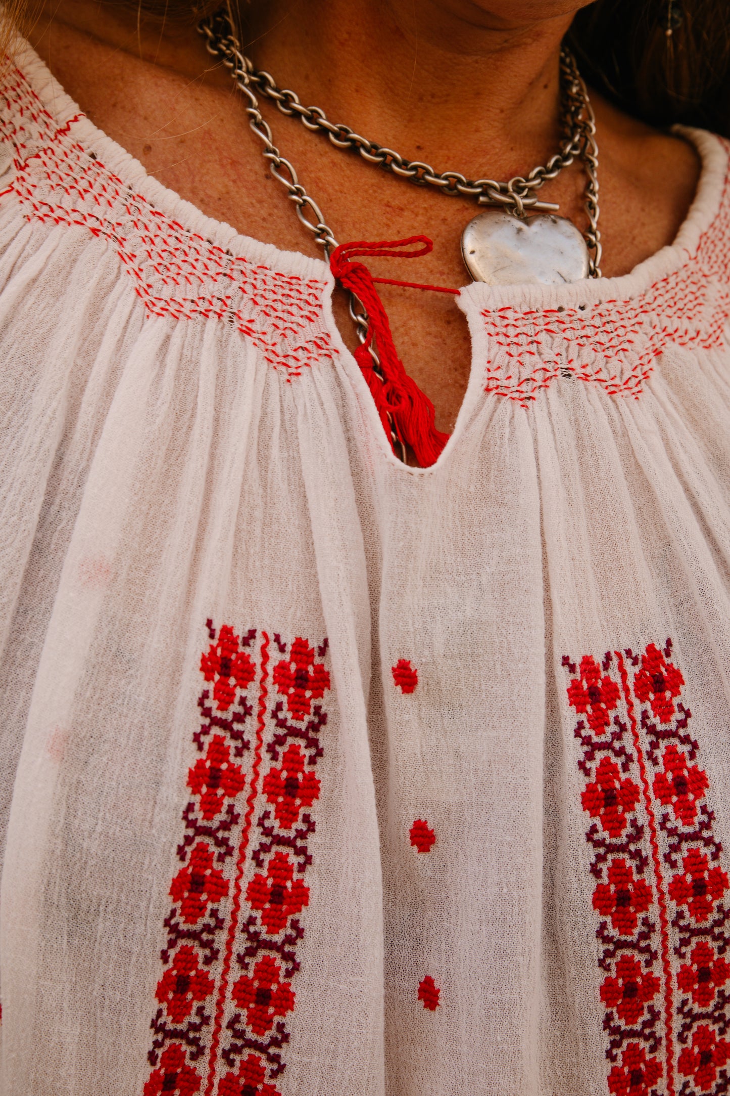 Vintage 1960s Eastern European Hand-Embroidered Blouse – From Vagabond Ibiza Archive