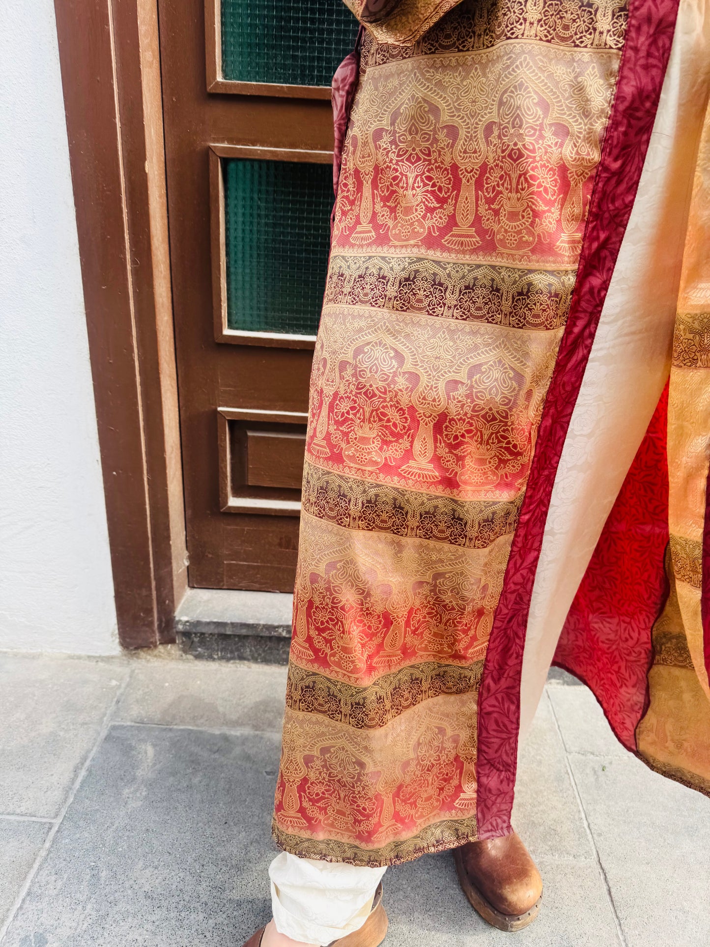 Kardash Kimono Long – Up-cycled Vintage Sari Kimono