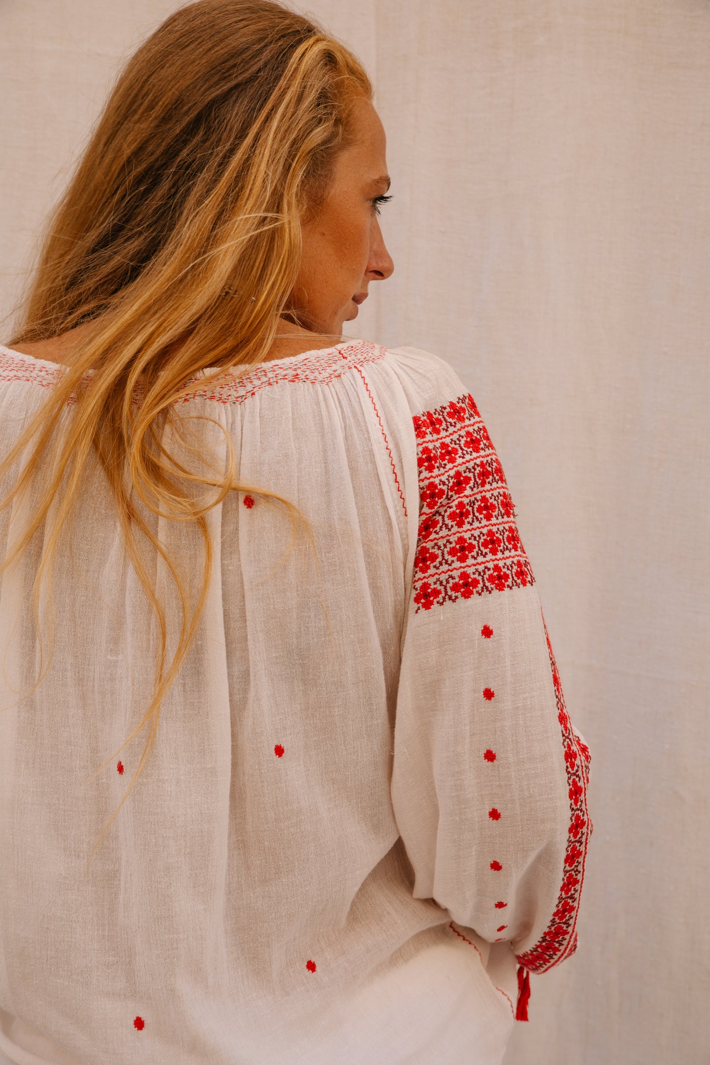 Vintage 1960s Eastern European Hand-Embroidered Blouse – From Vagabond Ibiza Archive