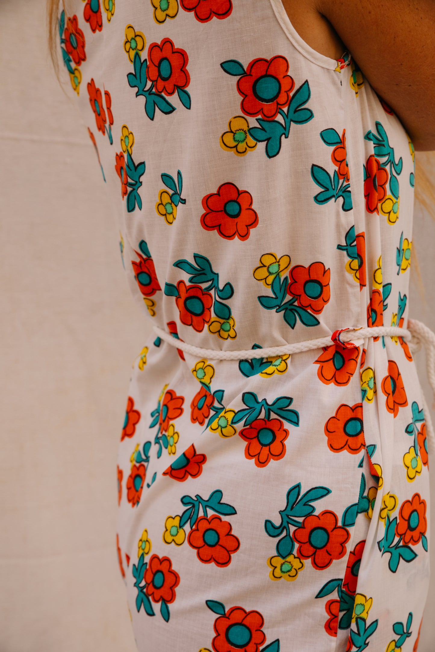 Up-cycled Retro Floral Jumpsuit – Made by Vagabond Ibiza