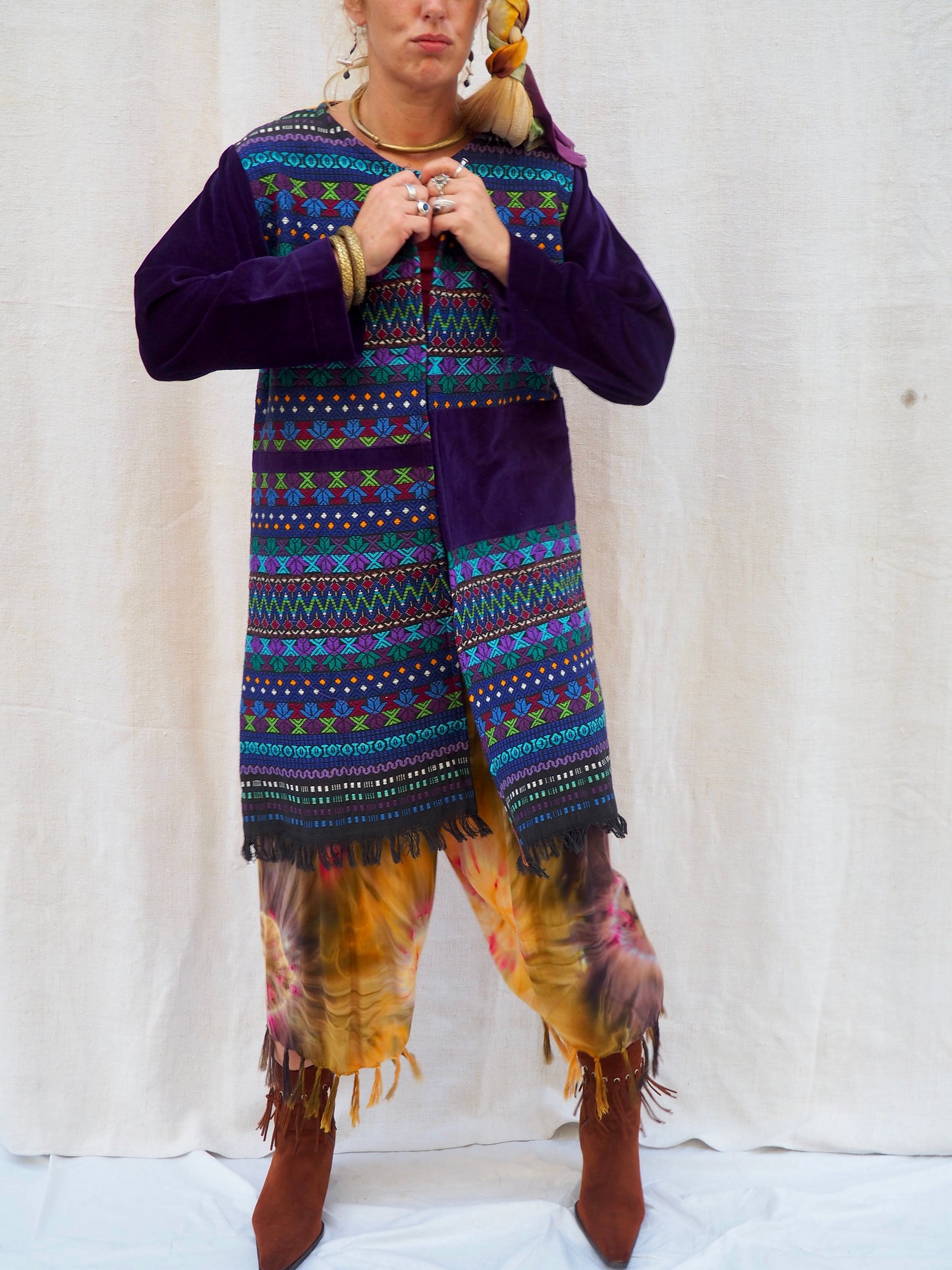 Up-cycled Vintage Guatemalan Textile Jacket – Handmade by Vagabond Ibiza