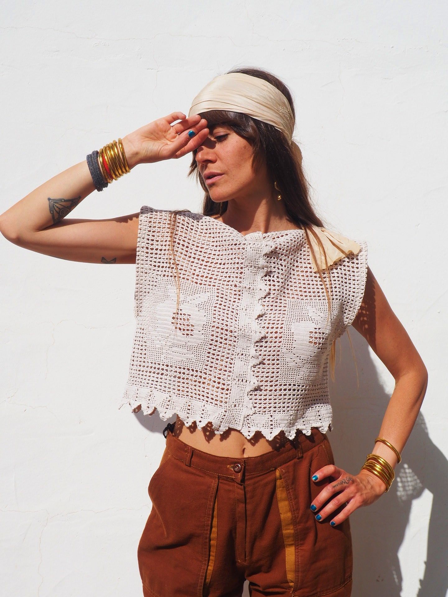 Antique handmade lace up-cycled in Ibiza by Vagabond Ibiza | vagabond-ibiza