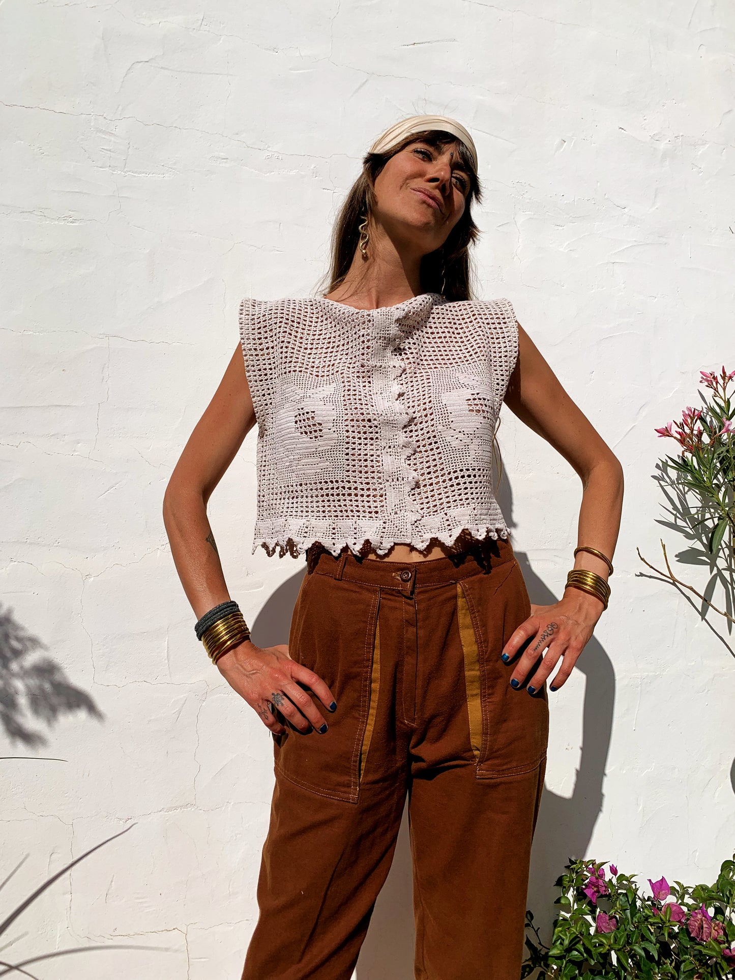 Antique handmade lace up-cycled in Ibiza by Vagabond Ibiza | vagabond-ibiza