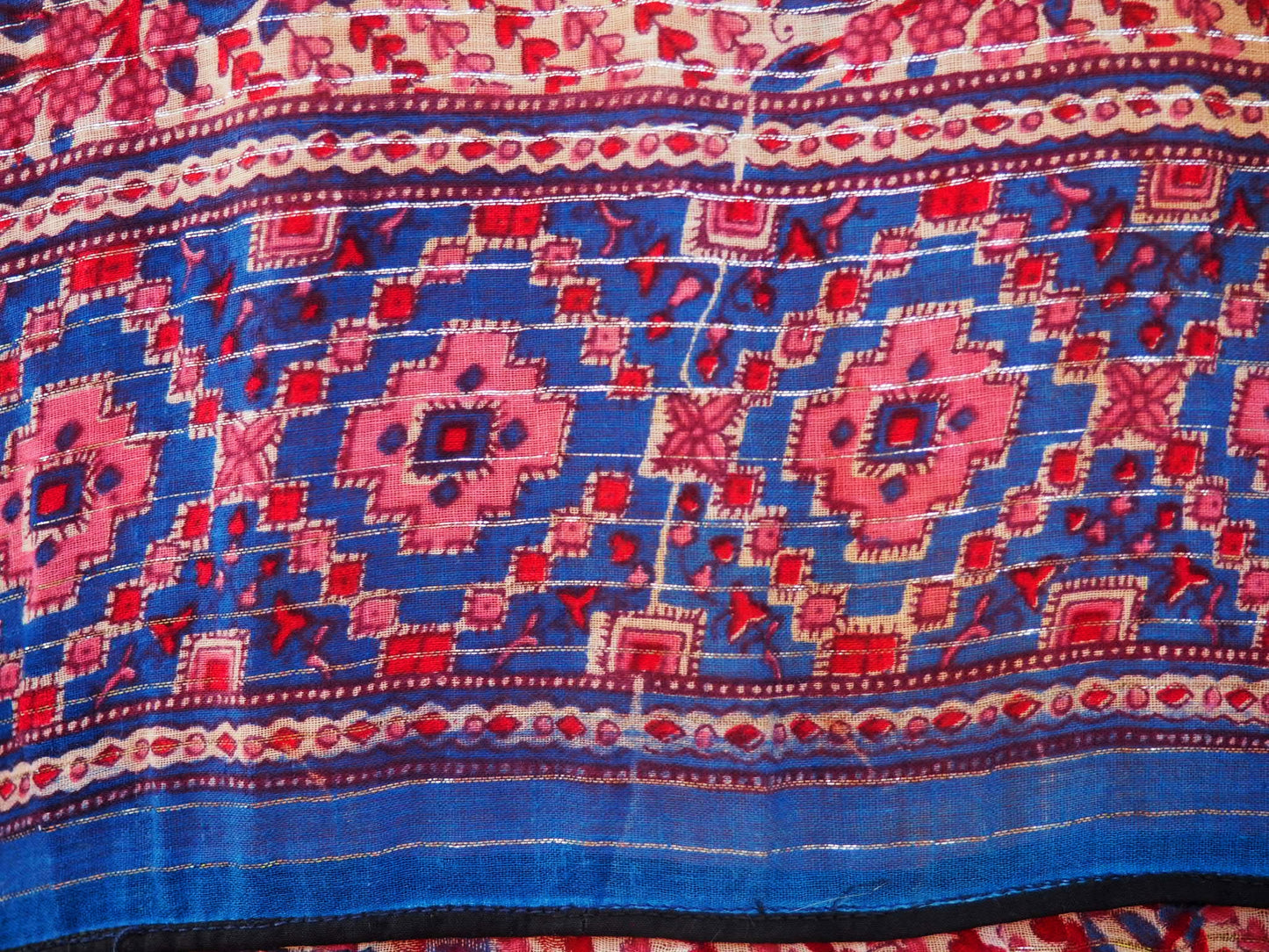 Vintage 1970’s Indian block printed gauze cotton dress