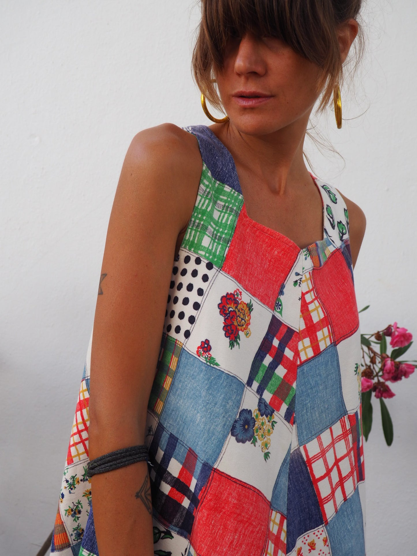 Vintage 1970’s patchwork cotton summer dress
