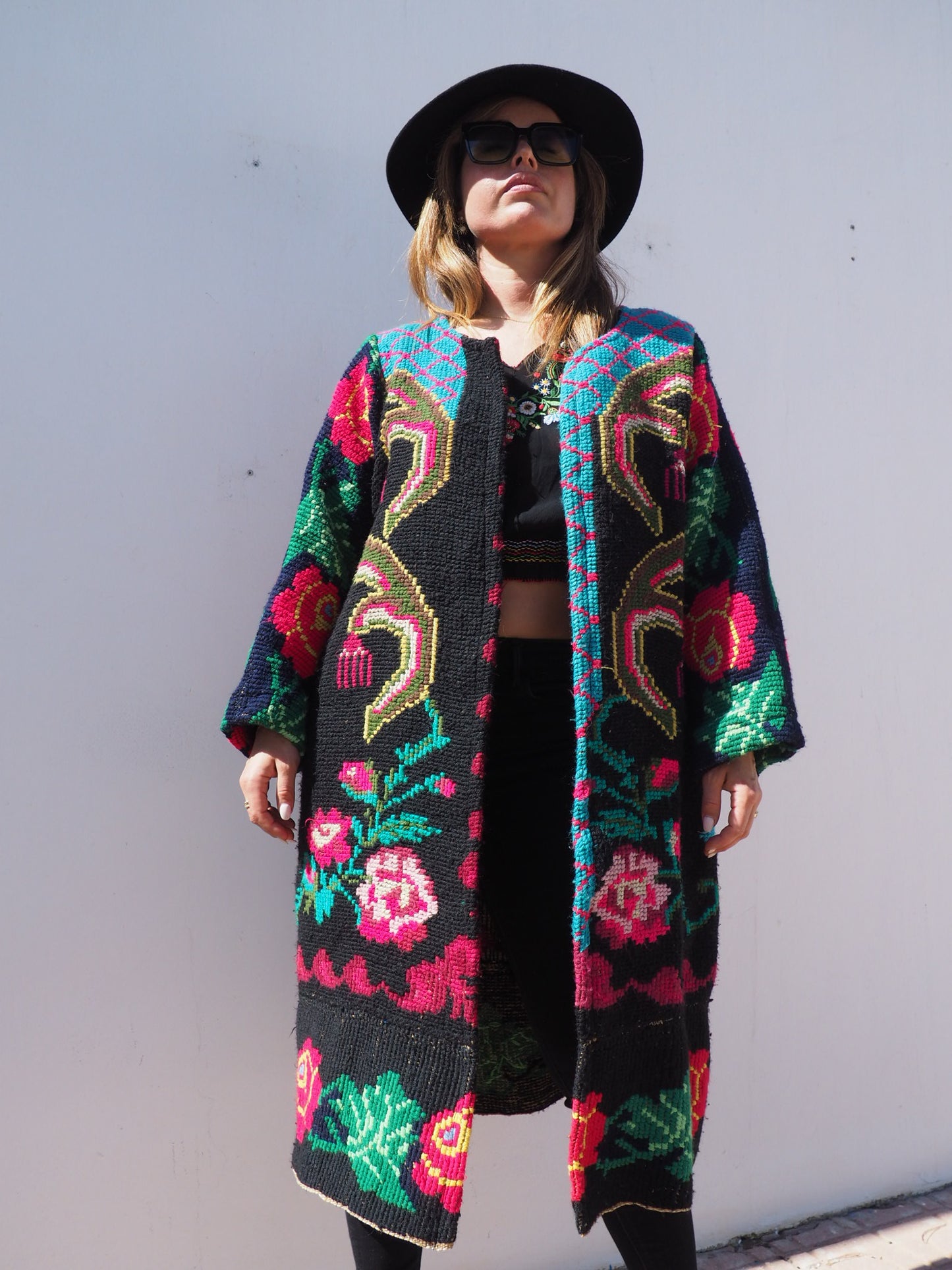 Vintage 1960’s Romanian tapestry jacket up-cycled by Vagabond Ibiza