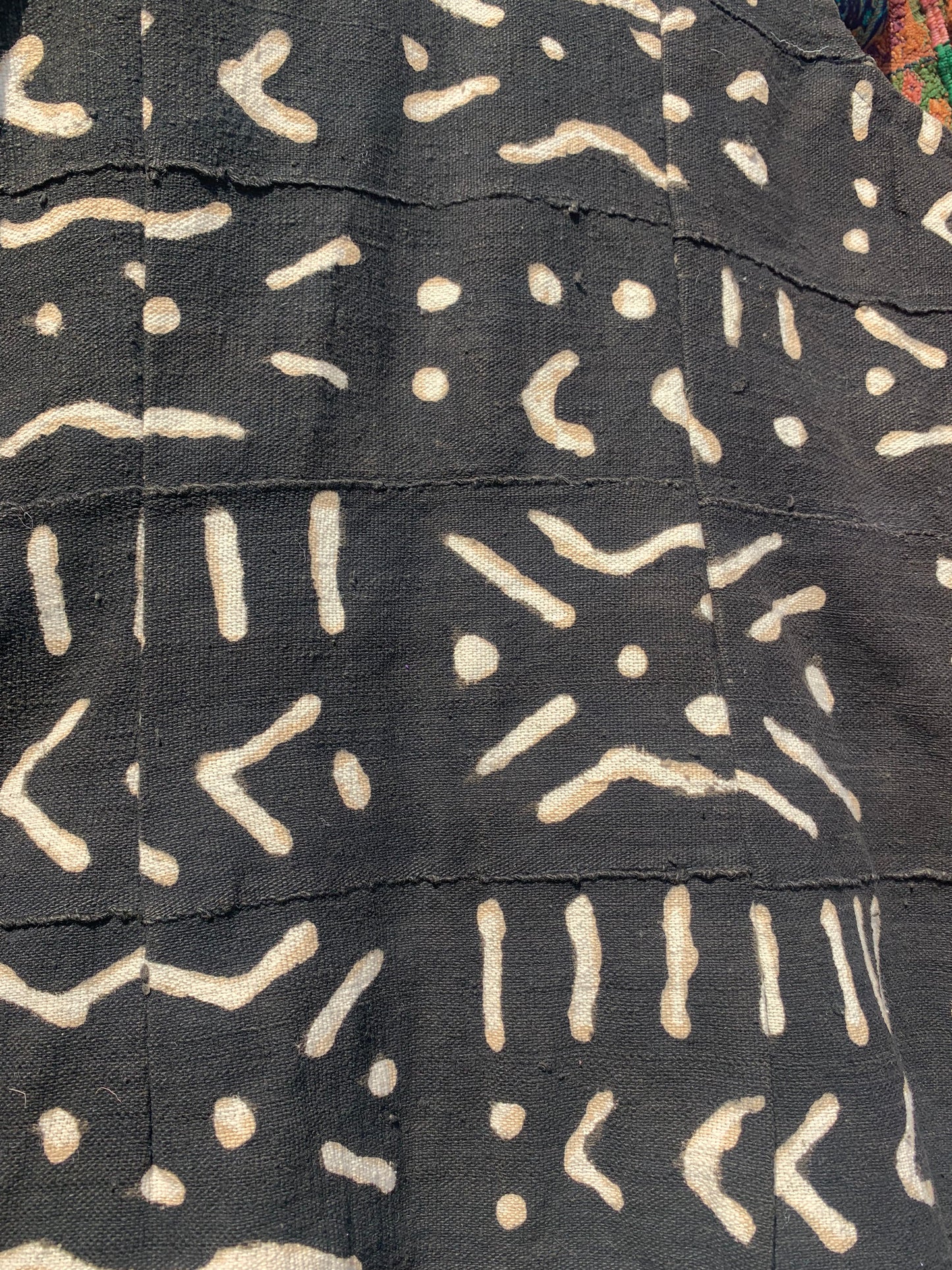 Vintage Mail African mud print waistcoat/dress