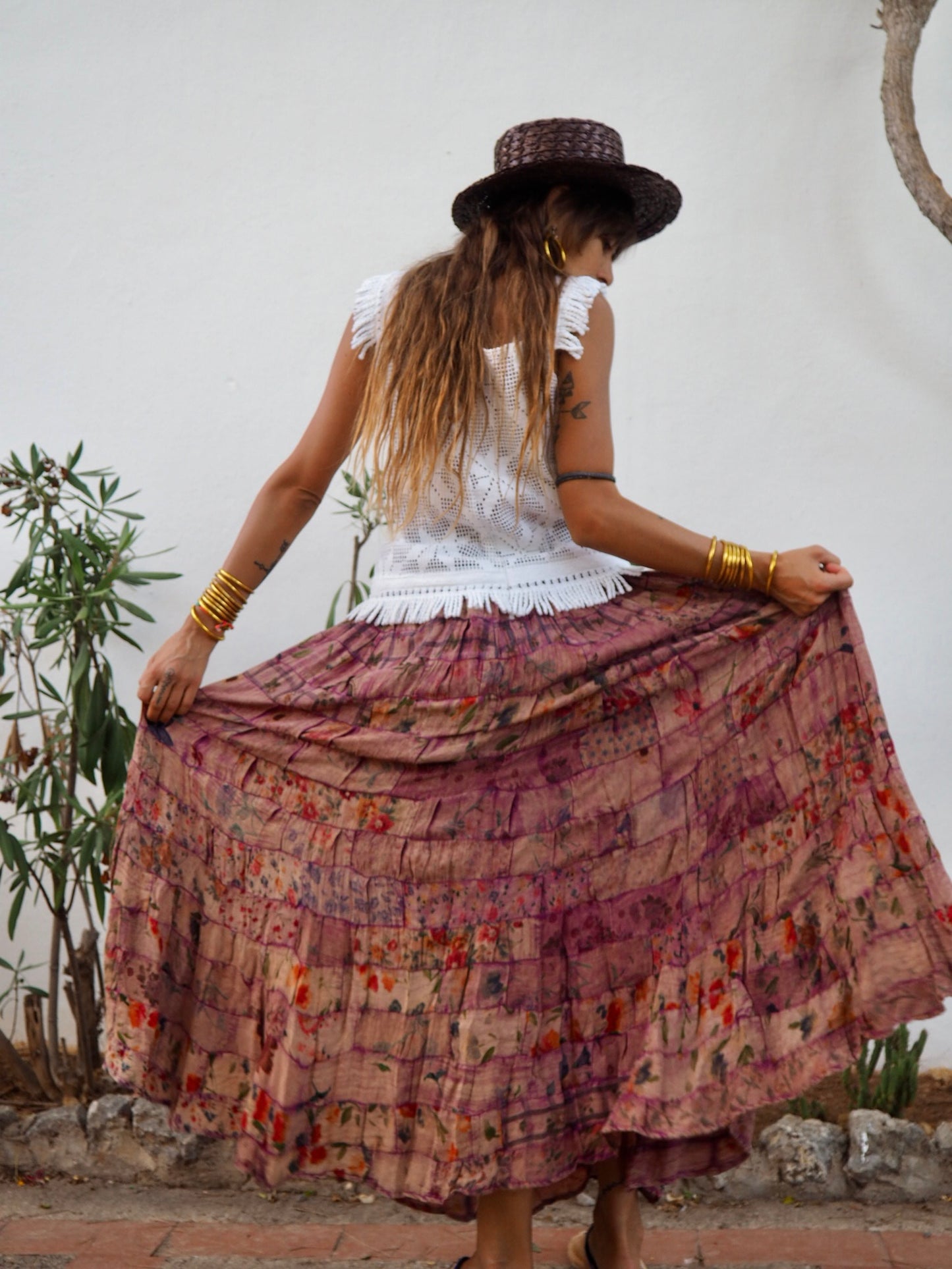 Vintage 1970’s patchwork floral skirt