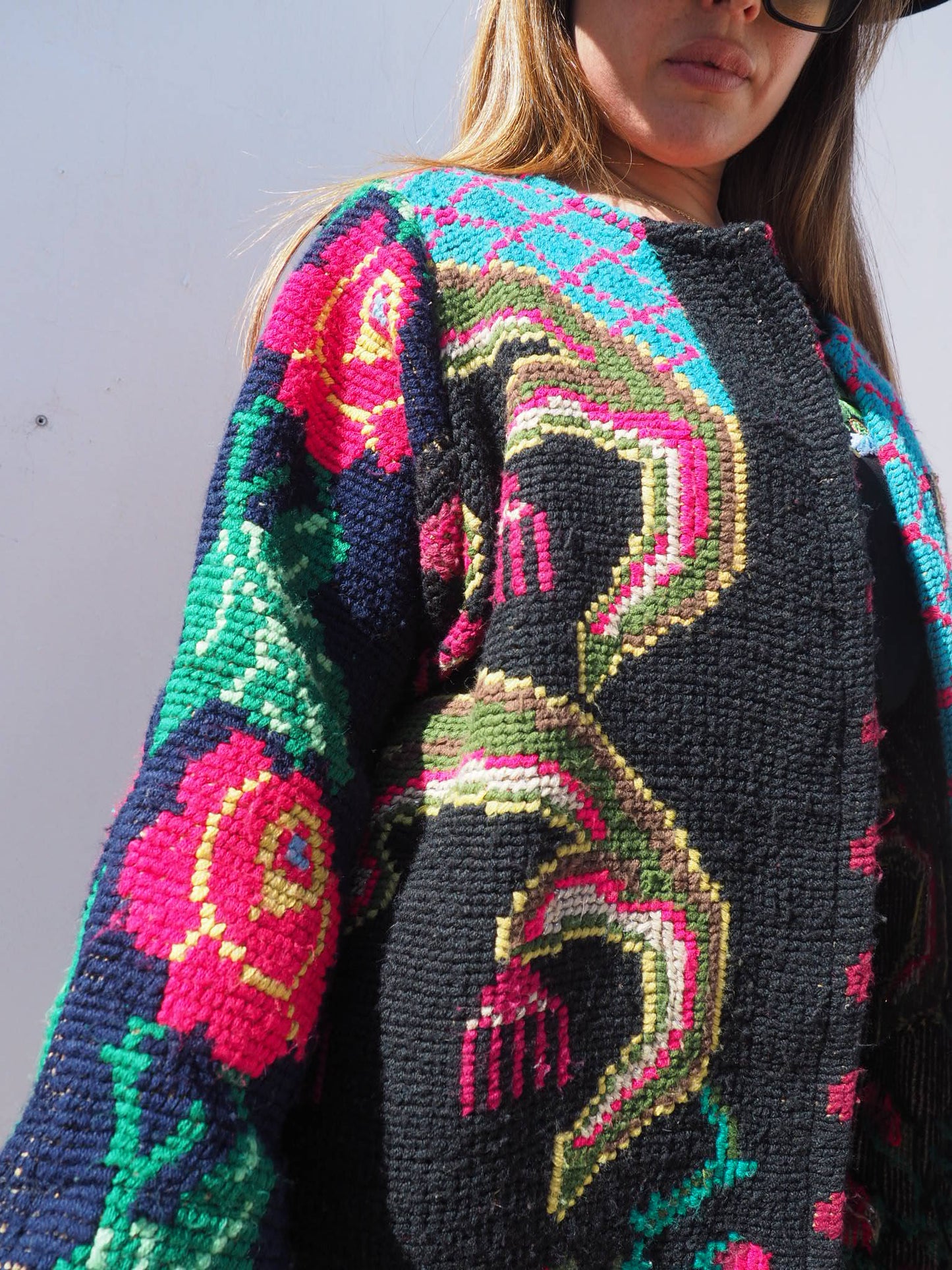 Vintage 1960’s Romanian tapestry jacket up-cycled by Vagabond Ibiza