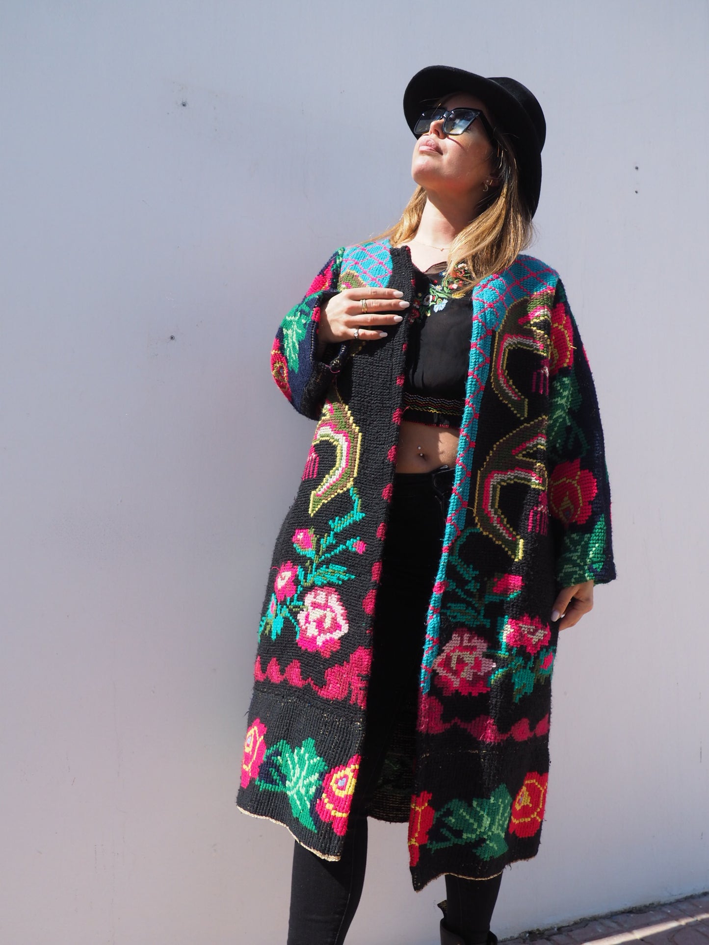 Vintage 1960’s Romanian tapestry jacket up-cycled by Vagabond Ibiza