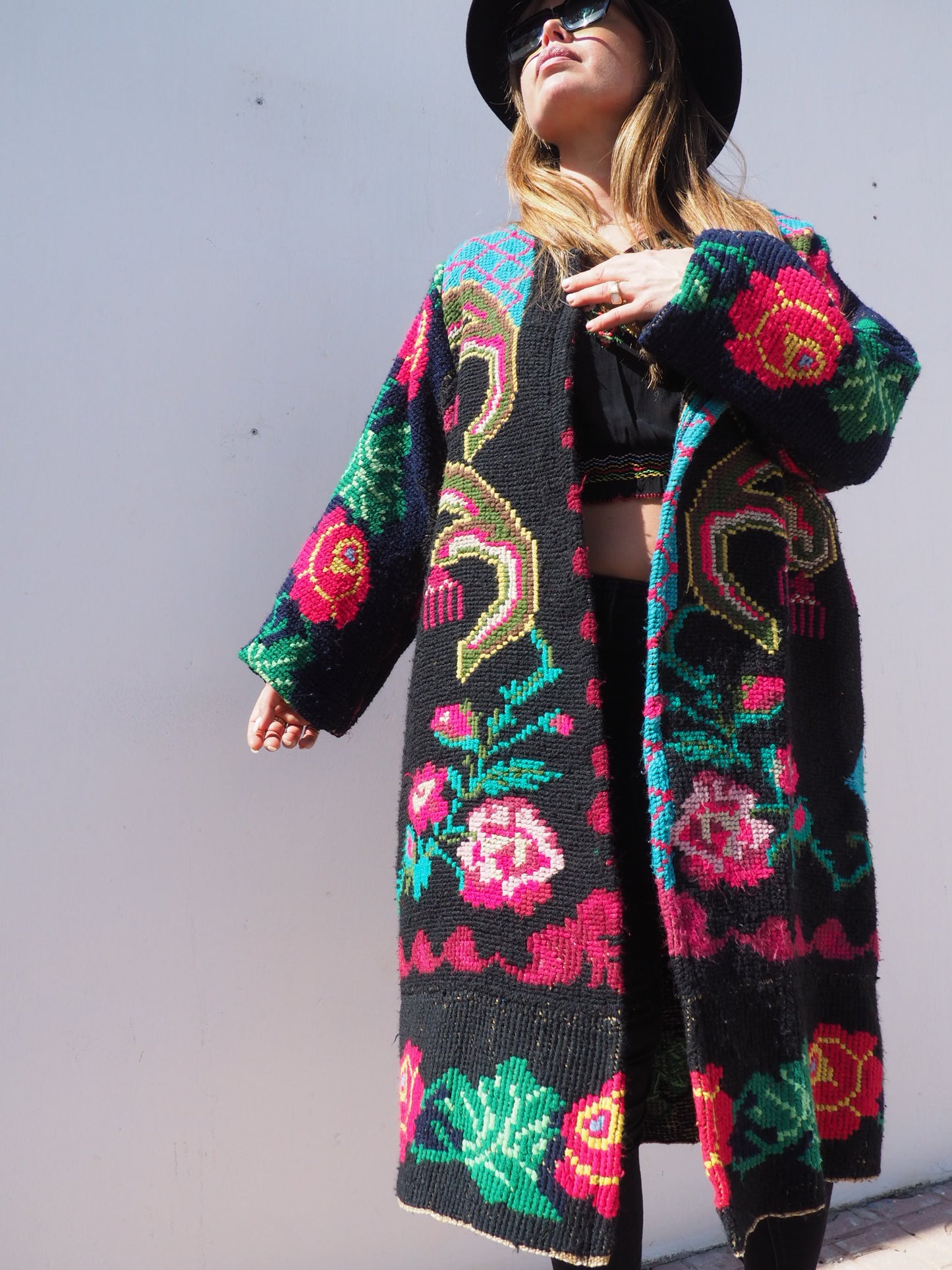 Vintage 1960’s Romanian tapestry jacket up-cycled by Vagabond Ibiza